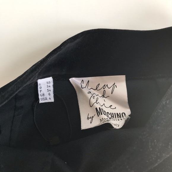 Moschino Black Velvet Mini Skirt - Picture 3 of 5